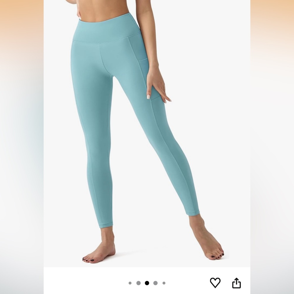 Teal High-Waisted Leggings